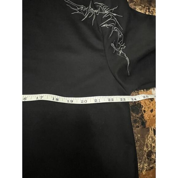 Jk. ptwso cropped black t-shirt with unique design - Picture 7 of 8
